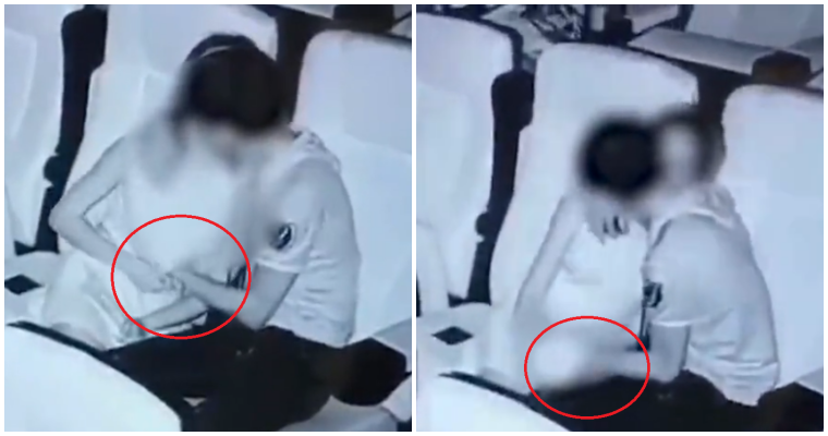 ภาพคู่รักที่กำลังพลอดรักกันในโรงหนัง ถูกจับภาพติดกล้องวงปิด แชร์ว่อนโซเชี่ยล - WORLD OF BUZZ