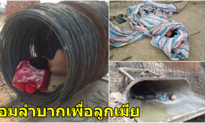ภาพถ่ายของคนงานที่กำลังหลับอยู่ท่ามกลางวัสดุก่อสร้าง ทำให้เราได้รู้ว่าเรานั้นโชคดีมากแค่ไหน - WORLD OF BUZZ 2