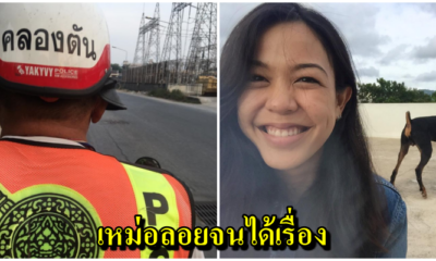 สาวโชว์เปิ่น ยืนเหม่อโบกวิน นั่งไปสักพักแทบช็อก ที่นั่งซ้อนไปนั่นคือรถตำรวจ - WORLD OF BUZZ 1