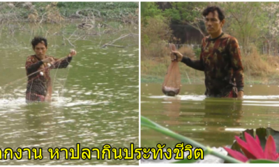 หนุ่มก่อสร้าง ตกงานเพราะโควิด ไม่ได้เงิน 5,000 ออกหาปลาประทังหิว - WORLD OF BUZZ
