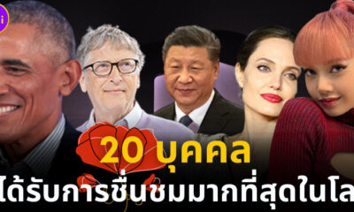 20 บุคคลที่ได้รับการชื่นชมมากที่สุดในโลก