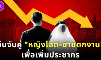 จีนออกมาตรการจับคู่ "ผู้หญิงโสดไม่มีใครเอา" กับ "ผู้ชายตกงาน" เพื่อเพิ่มประชากร