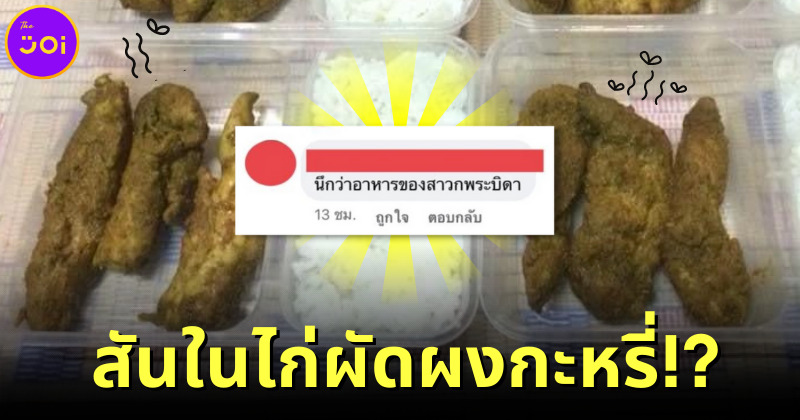 สันในไก่ผัดผงกะหรี่เหมือนขี้