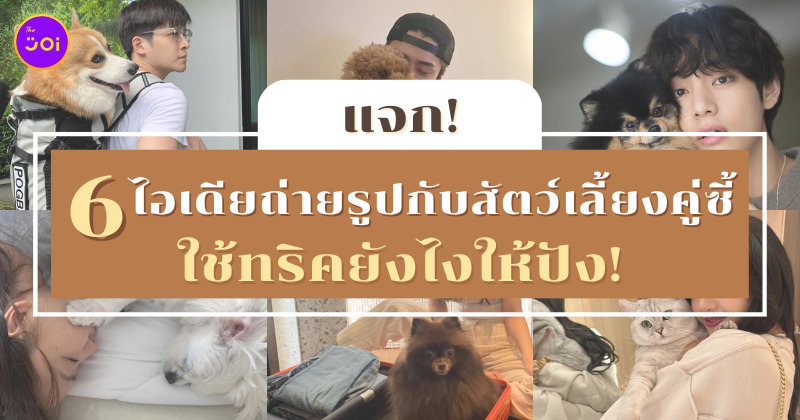ไอเดียถ่ายรูปกับสัตว์เลี้ยงคู่ซี้