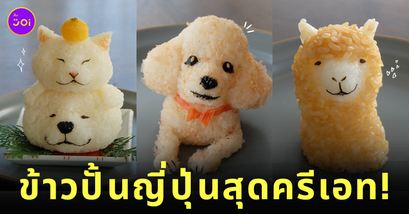 ข้าวปั้นญี่ปุ่นสุดอาร์ต