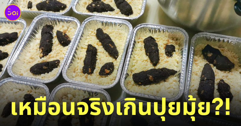 ขนมทรายแมว ขนมเค้กอึแมว