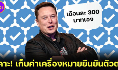 “อีลอน มัสก์” เคาะ! เก็บค่าเครื่องหมายยืนยันตัวตนบัญชี Twitter Official เดือนละ 300 บาท