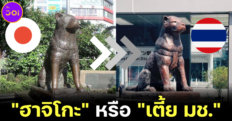 ชาวเน็ตงง! รูปปั้นฮาจิโกะ โผล่กลางเมืองเชียงใหม่ ก่อนแห่แซวนึกว่า เตี้ย มช.