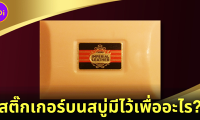 สติ๊กเกอร์บนสบู่อิมพีเรียลเลเธอร์ Imperial Leather มีไว้เพื่ออะไร