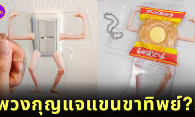 พวงกุญแจอะคริลิกใสรูปแขน-ขา