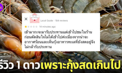 ดราม่า ร้านบุฟเฟ่ต์ซีฟู้ด ลูกค้ารีวิว 1 ดาว กุ้ง อาหารทะเลสด