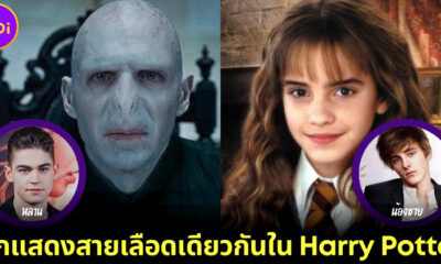 นักแสดงสายเลือดเดียวกันใน harry potter