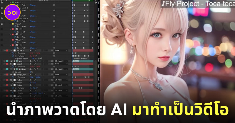 ภาพวาด ai วิดีโอ ขยับได้