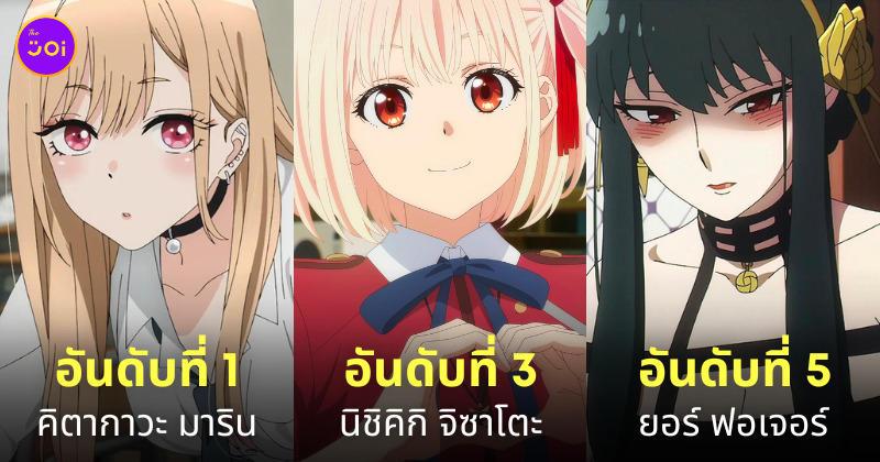 ตัวละครหญิงยอดเยี่ยมอนิเมะ ไวฟุ 2022
