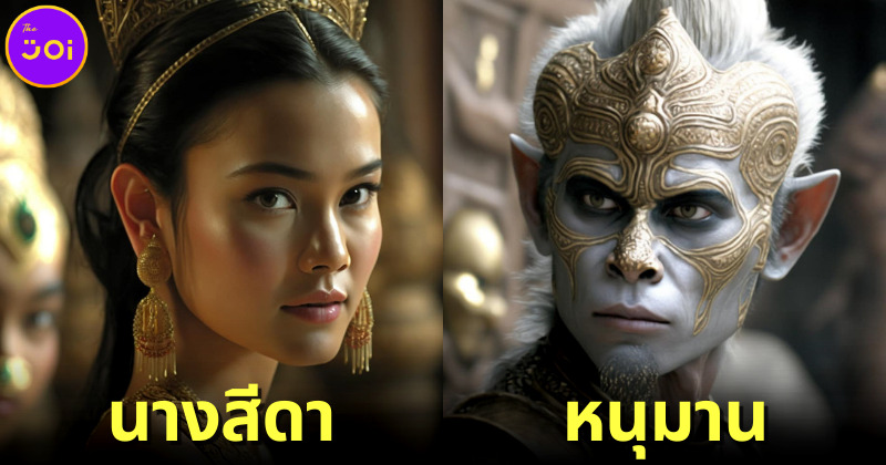 หนุ่มไทยสร้างภาพตัวละครหลักใน "รามเกียรติ์" ด้วย AI "Midjourney"