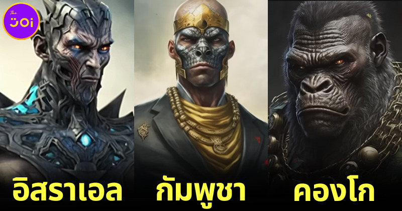 50 ภาพสุดเจ๋งเมื่อประเทศต่าง ๆ ถูกเปลี่ยนให้กลายเป็นวายร้ายด้วย AI ภาค 2