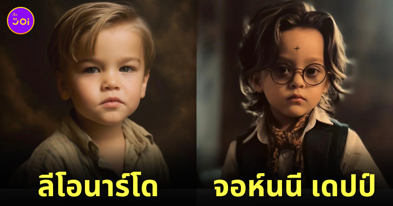 AI Dreams จำลอง ภาพนักแสดงคนดัง ตอนเด็ก วัยรุ่นฟันน้ำนม