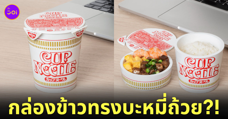 กล่องข้าวบะหมี่ถ้วย ปิ่นโต นิสชิน ญี่ปุ่น Nissin Japan