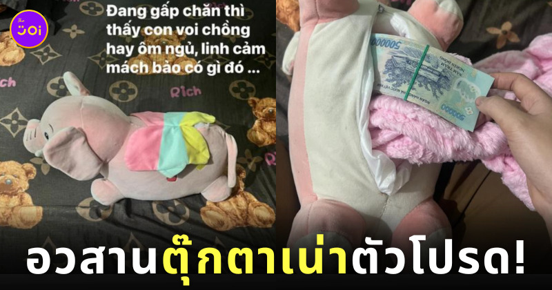 สามีซุกเงินภรรยาในตุ๊กตาเน่า เวียดนาม