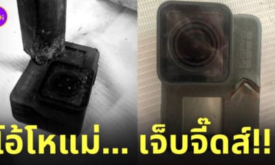 แม่เอากล้อง gopro มารองขาโต๊ะ