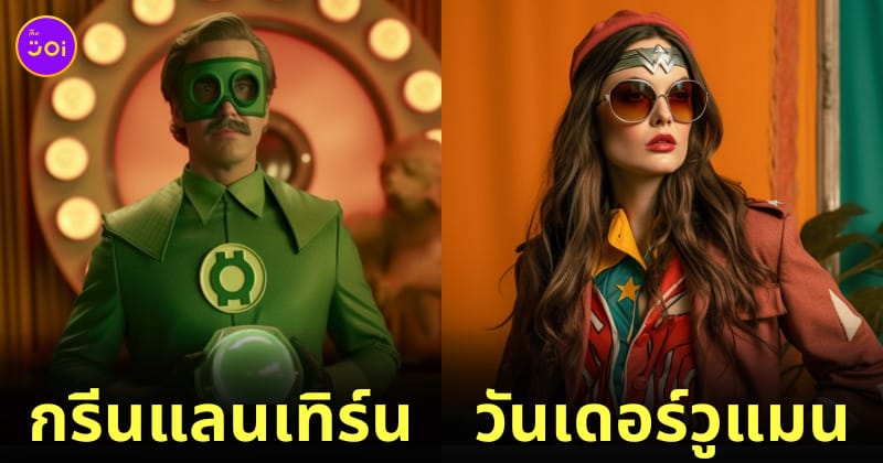 aiart ตัวละครดีซีคอมิกส์ dc เวอร์ชั่นยุค 70s
