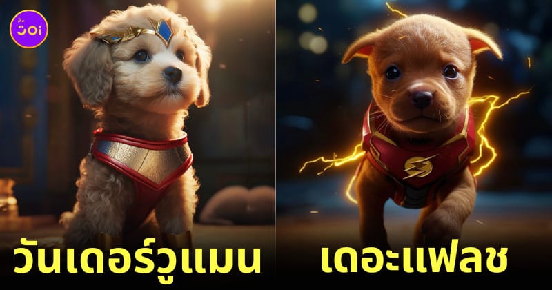 ภาพหมา ตัวละคร ดีซีคอมิกส์ dc comics AI