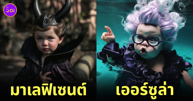AI จำลอง ภาพตัวร้ายดิสนีย์ ตอนเด็ก วัยรุ่นฟันน้ำนม