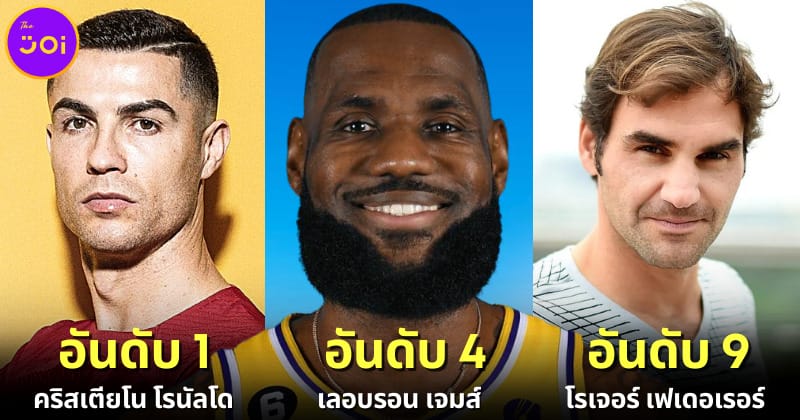 ปก 10 นักกีฬาทำเงินรายได้สูงสุดในปี 2023
