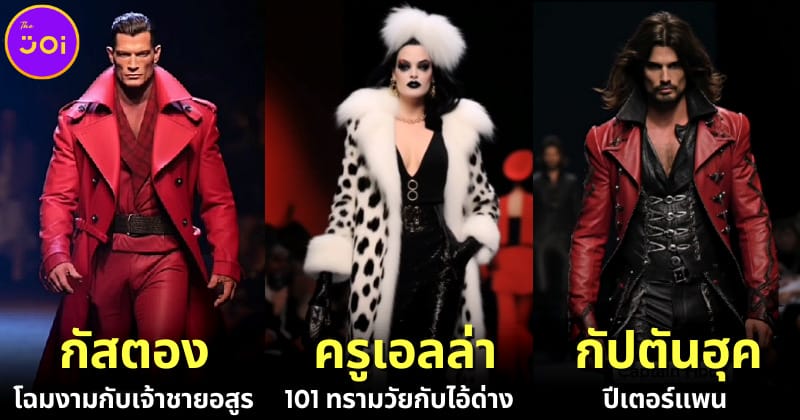 ส่อง 15 ตัวร้ายดิสนีย์กลายเป็นนายแบบนางแบบแฟชั่นชั้นสูงด้วย AI
