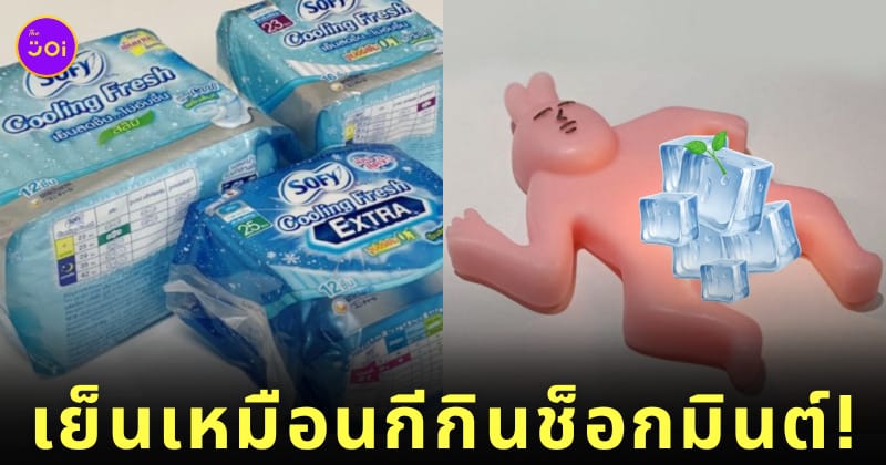 สาวเกาหลีรีวิวผ้าอนามัยแบบเย็นของไทย