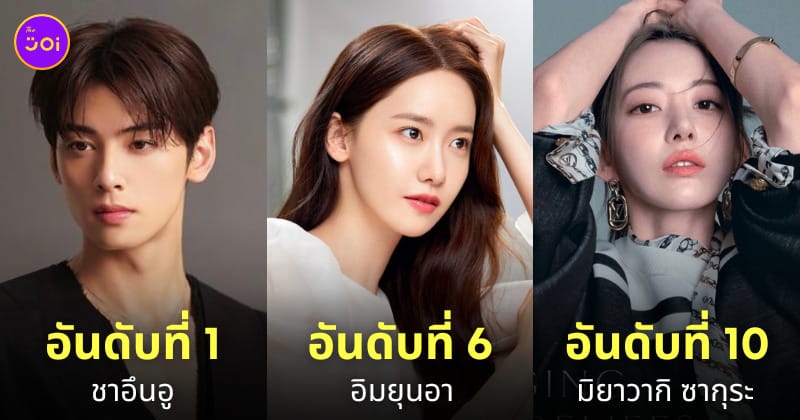นักแสดงที่มีอิธิพลบน instagram เกาหลีมากที่สุด