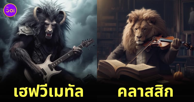 สัตว์โลก แนวเพลง ai