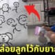 เด็กจีนหักยากันยุงแบบขดเป็นภาพการ์ตูน