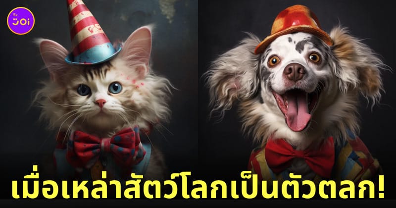 ภาพสัตว์โลก ตัวตลก aiart