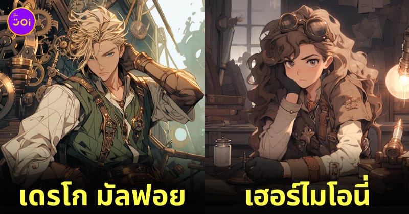 ตัวละคร แฮร์รี่ พอตเตอร์ จักรวาล Steampunk อนิเมะญี่ปุ่น AI