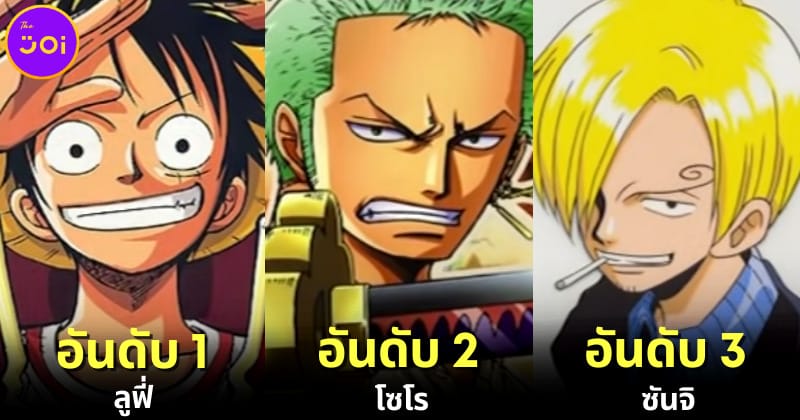 ปก 25 อันดับ ตัวละคร one piece ยอดนิยม