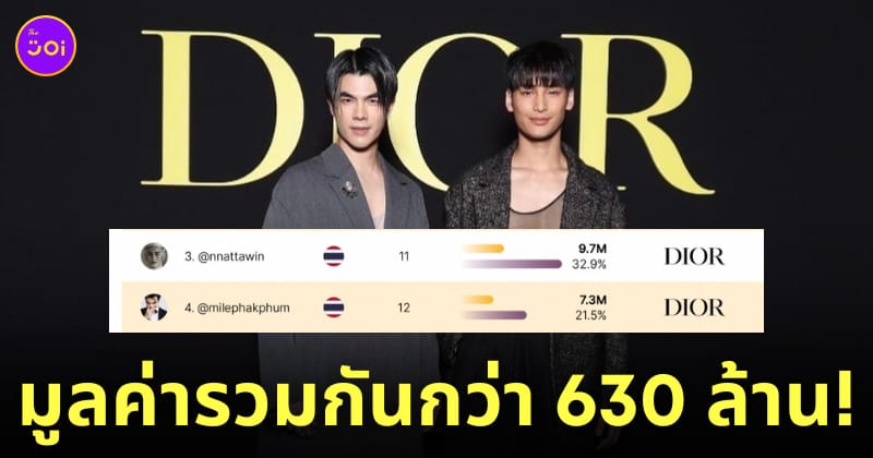 มาย อาโป สร้างมูลค่าสื่อ dior paris fashion week