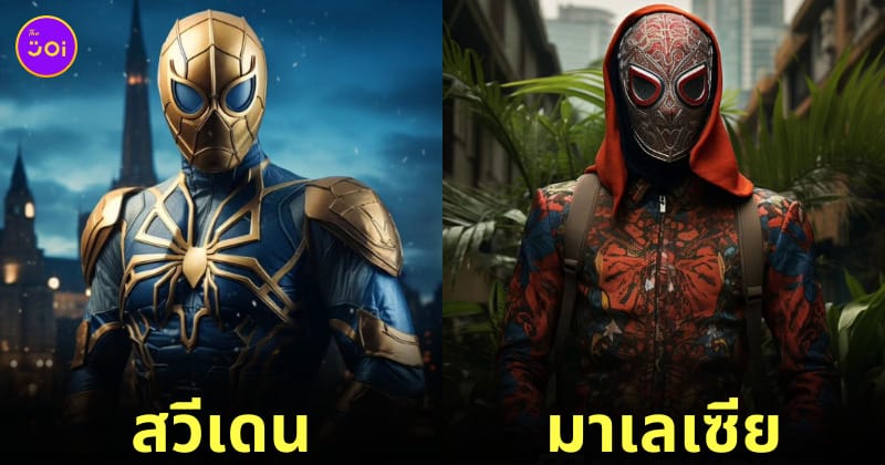 สไปเดอร์แมน เวอร์ชั่นประเทศต่าง ๆ aiart