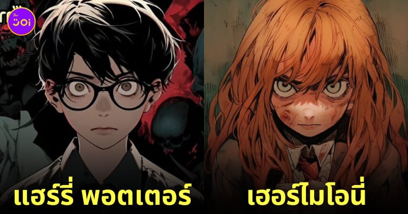 ตัวละคร แฮร์รี่ พอตเตอร์ อนิเมะสยองขวัญ ฮาโลวีน aiart