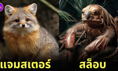 aiart ภาพสัตว์โลกที่ผสมข้ามสายพันธุ์กัน (Animal Hybrids)