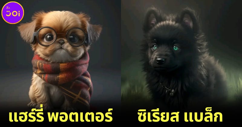 ปก ตัวละคร harry potter กลายเป็นลูกหมา