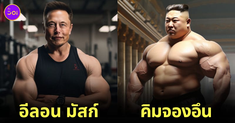 ภาพคนดังระดับโลก มีกล้ามดุดันไม่เกรงใจใคร AI