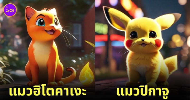 การ์ตูนโปเกมอนเป็นแมว Pokémon aiart
