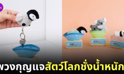 พวงกุญแจ เหล่าสัตว์โลกชั่งน้ำหนัก แบรนด์ Felissimo ญี่ปุ่น