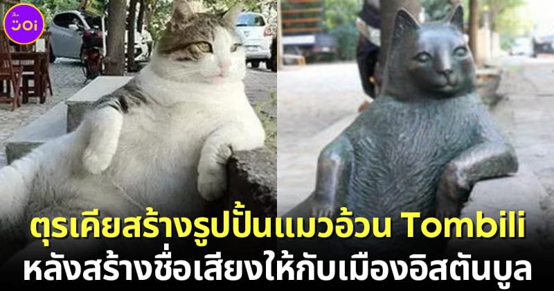 ปก ตุรเคียสร้างรูปปั้นแมวอ้วนนั่งชิลล์ Tombili