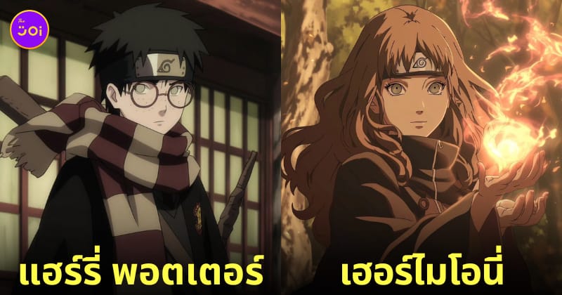 ตัวละคร แฮร์รี่ พอตเตอร์ Naruto นินจานารูโตะ ai