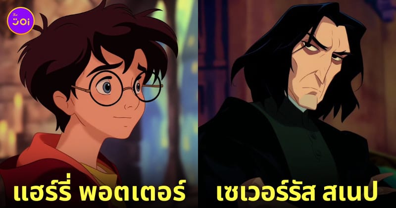 ตัวละคร แฮร์รี่ พอตเตอร์ การ์ตูนดิสนีย์ Harry potter Disney aiart