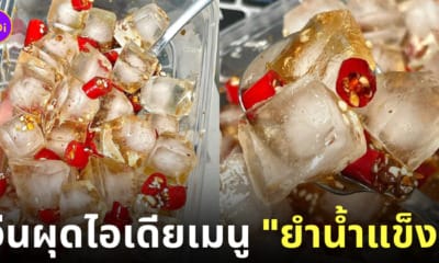 เมนูแปลก ยำน้ำแข็ง จีน