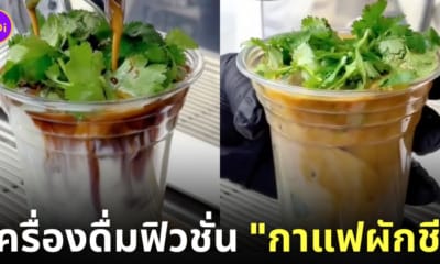 กาแฟผักชี ลาเต้ จีน