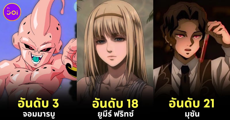 เผย 30 อันดับตัวละครอนิเมะที่อายุมากที่สุดในโลกการ์ตูนญี่ปุ่น โดย "AnimeWorld"